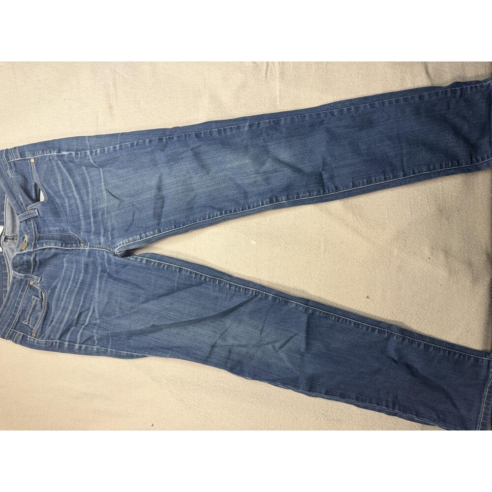 Paige Jeans Womens 29 Blue Skyline Ankle Peg Mid Rise Skinny Stretch Denim